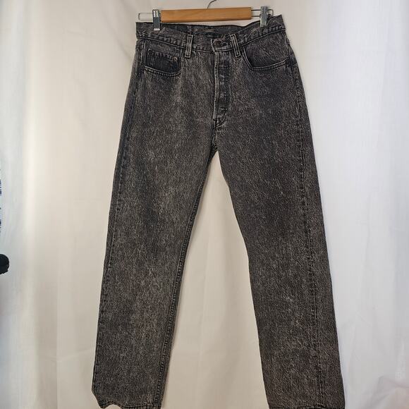 Levi's Vintage 90" 501 Straight Jean Faded Black size 31 - Picture 2 of 8